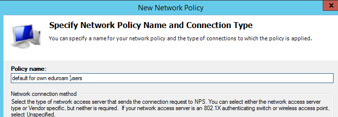 New Network Policy